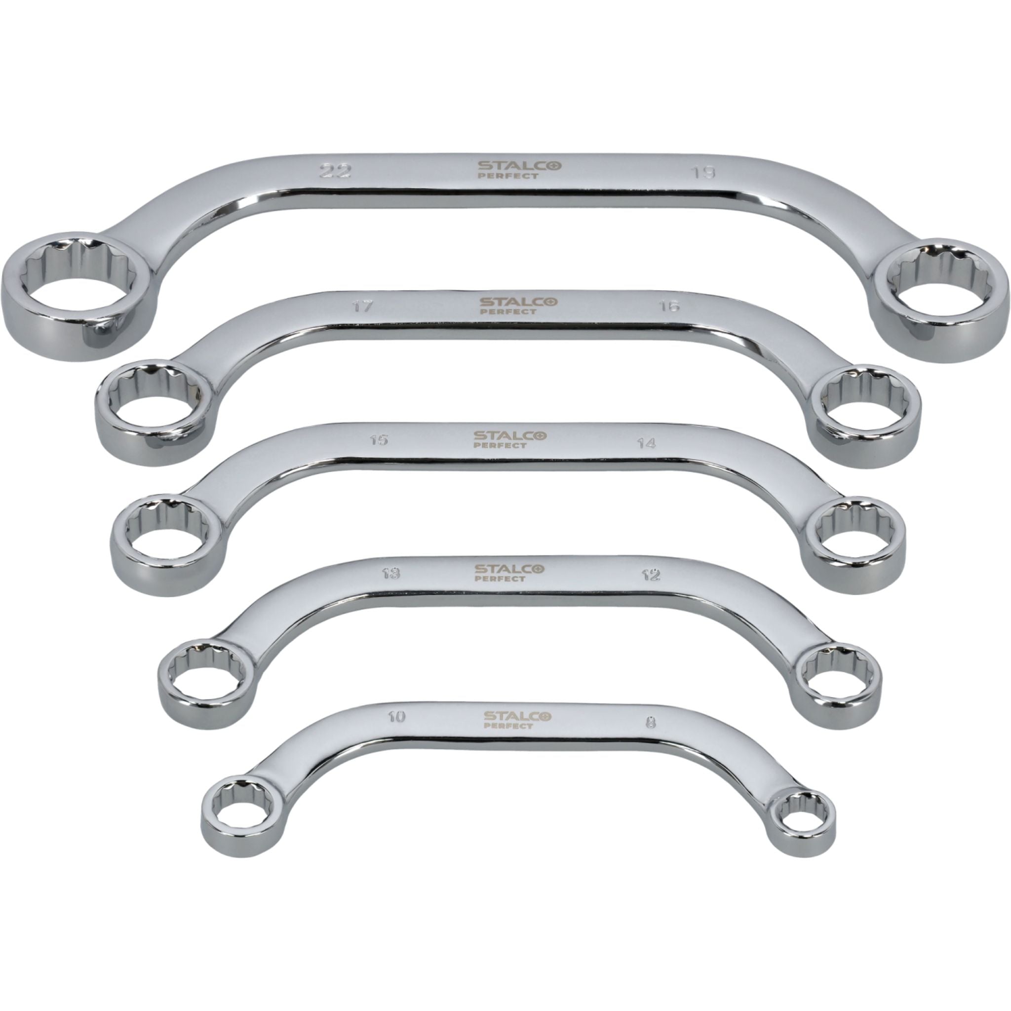 Zestaw kluczy oczkowych typu C (5 el.) | STALCO PERFECT