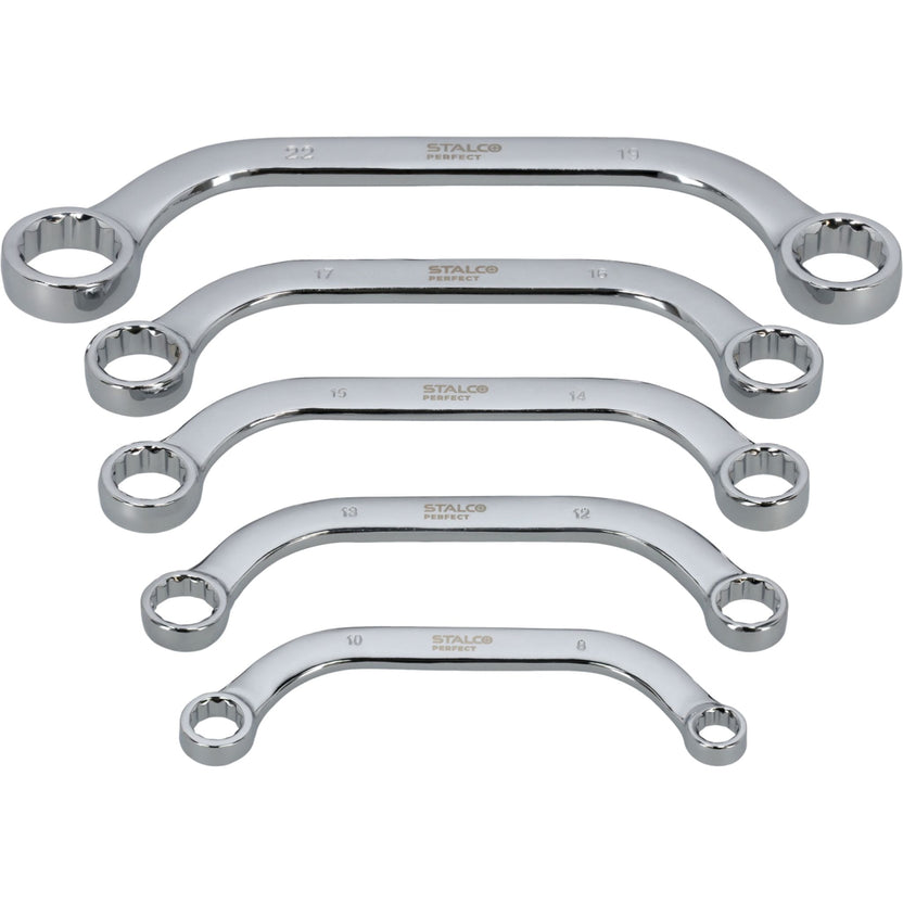 STALCO PERFECT Zestaw kluczy oczkowych typu C (5 el.)