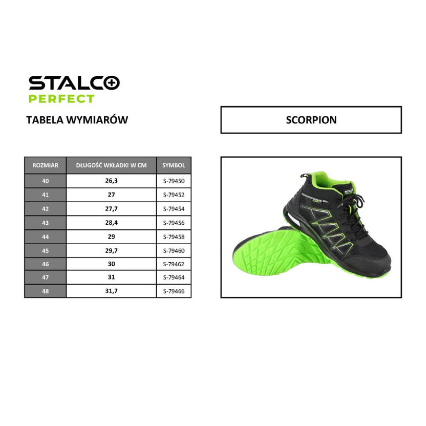 STALCO PERFECT Trzewik "SCORPION" HIGH S3L ESD