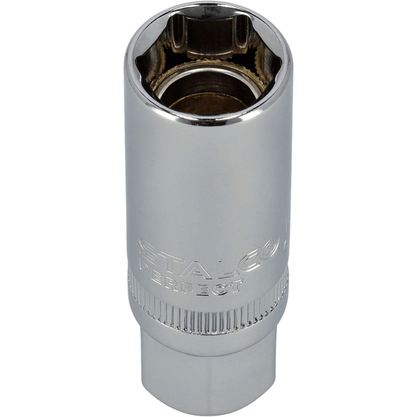 STALCO PERFECT Nasadka do świec sześciokątna magnetyczna 3/8" 16mm CrV