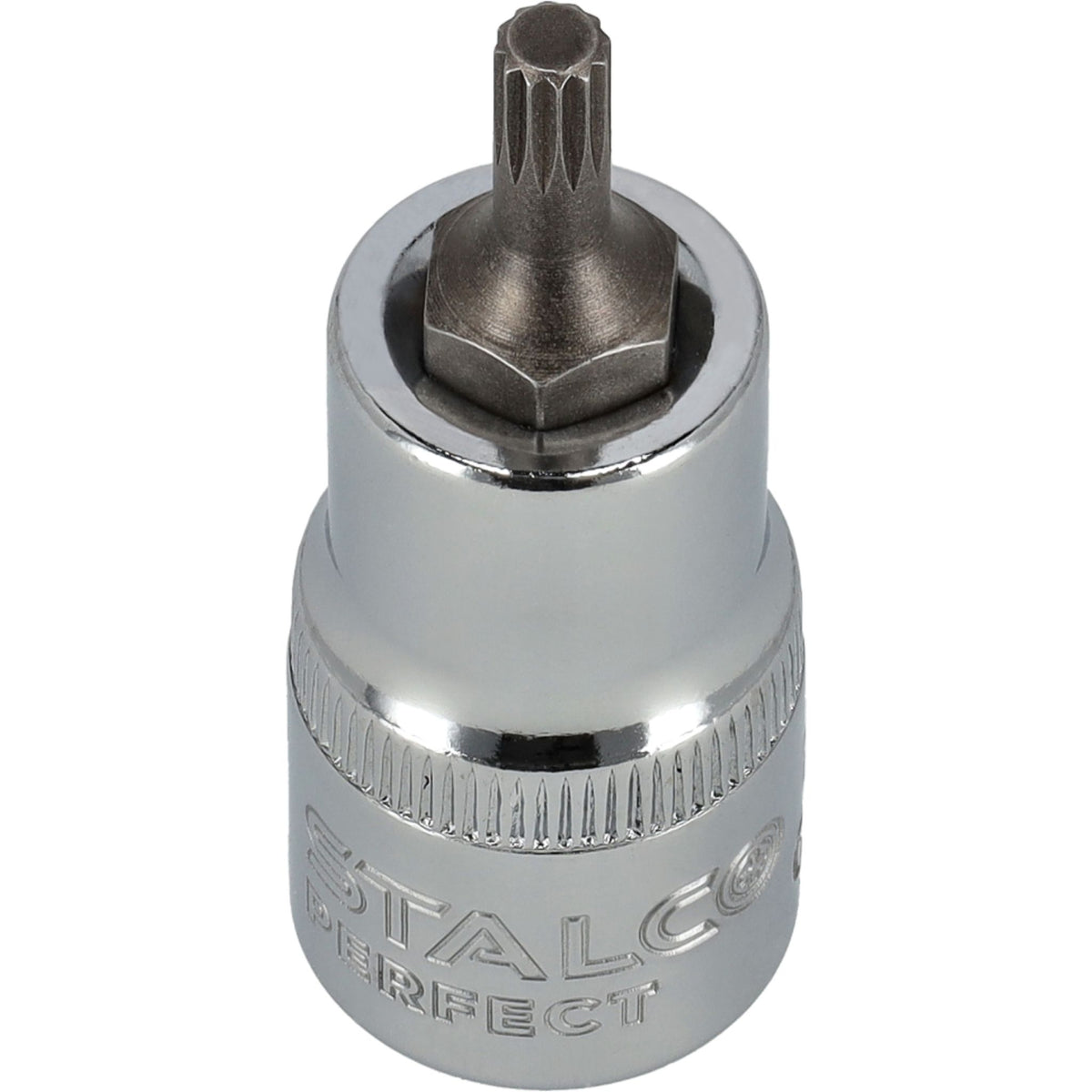 STALCO PERFECT Klucz trzpieniowy SPLINE na nasadce 1/2" 100mm S2 CrV