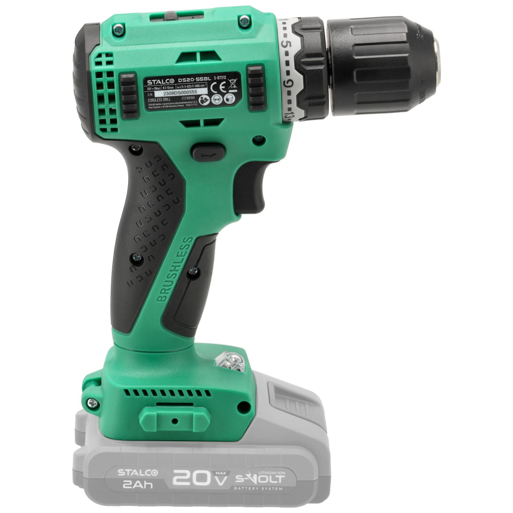 Akumulatorowa wiertarko-wkrętarka DS20-55BL | STALCO