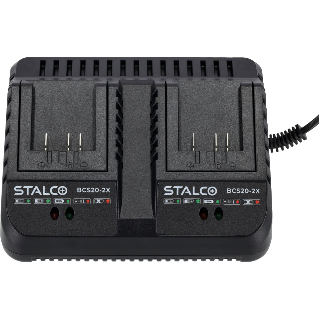 Ładowarka podwójna 4A 20V 105W BCS20-2X S-VOLT | STALCO