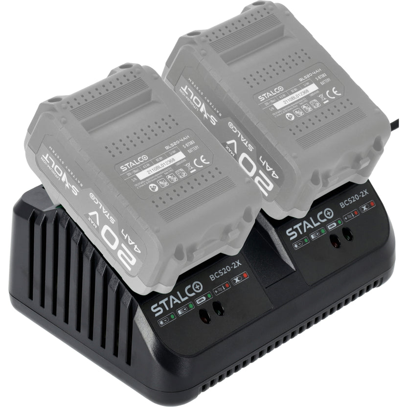 STALCO Ładowarka podwójna 4A 20V 105W BCS20-2X S-VOLT