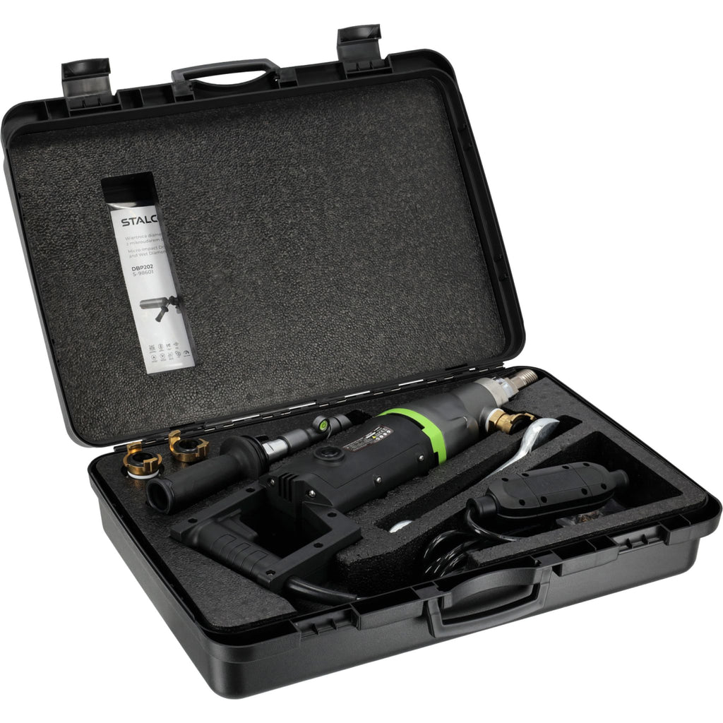Wiertnica diamentowa z mikroudarem do pracy na sucho i mokro 2200W DBP202 | STALCO PERFECT