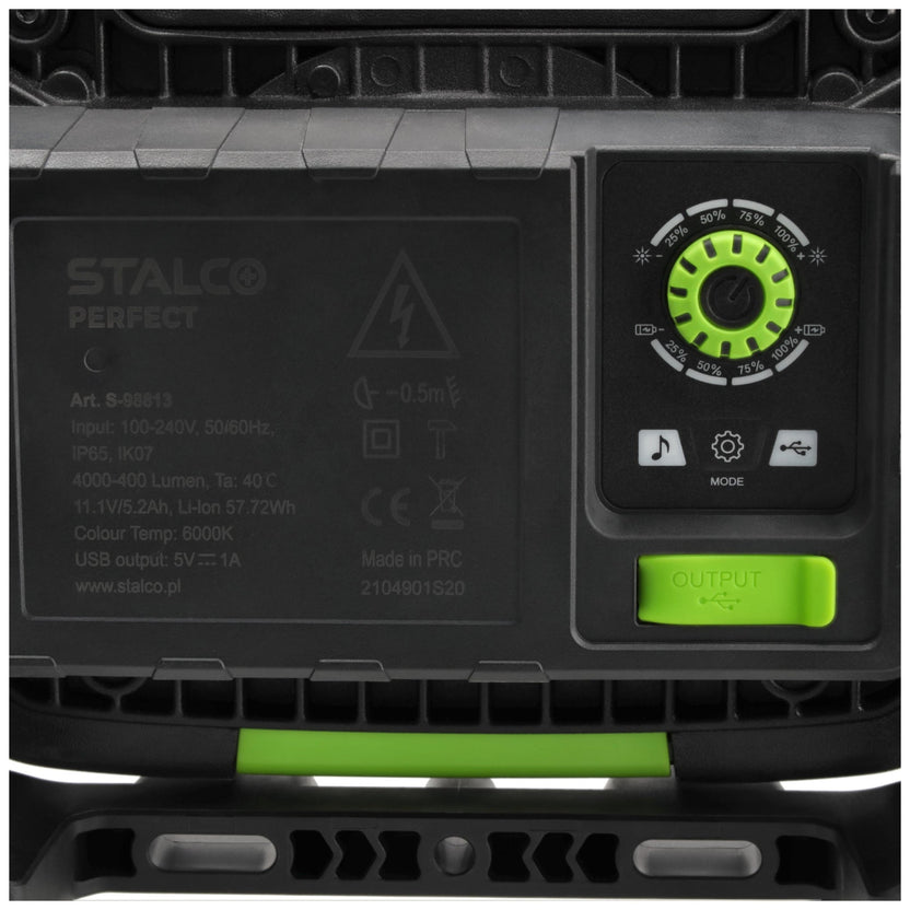 STALCO PERFECT Reflektor akumulatorowy LED LUM-X C-FL40W BT