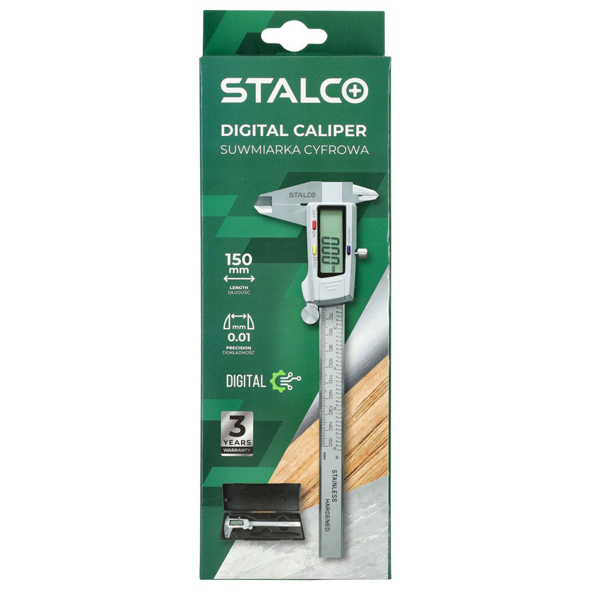 STALCO Suwmiarka cyfrowa 0-150mm (dokładność 0,01mm / bateria 1,5V)