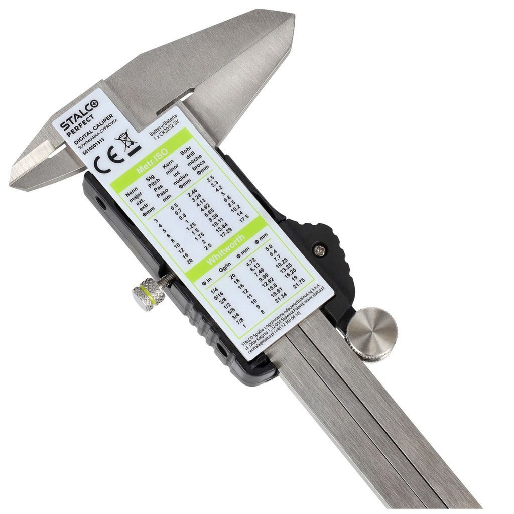 STALCO PERFECT Suwmiarka cyfrowa (dokładność 0,01mm / bateria 3,0V)