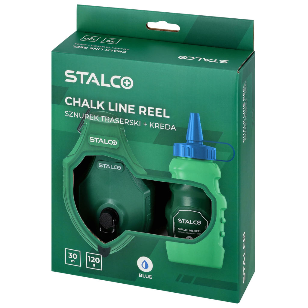 STALCO Sznurek traserski 30m + kreda 120g
