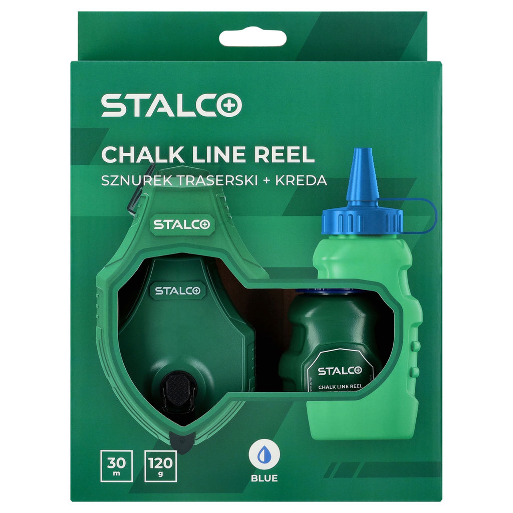 STALCO Sznurek traserski 30m + kreda 120g