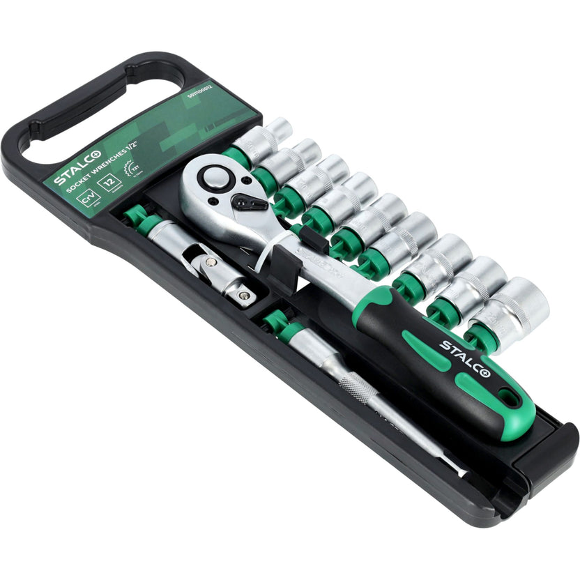 STALCO Nasadki i grzechotka na hangerze 1/2" (12 el.)