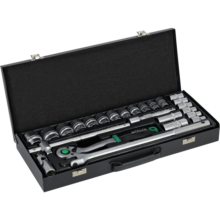 STALCO Zestaw kluczy nasadowych 1/2" (25 elem.)