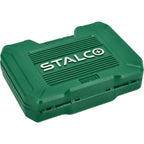 Zestaw multinarzędziowy 1/2"+1/4" z grzechotką 90T (55 elem.) | STALCO