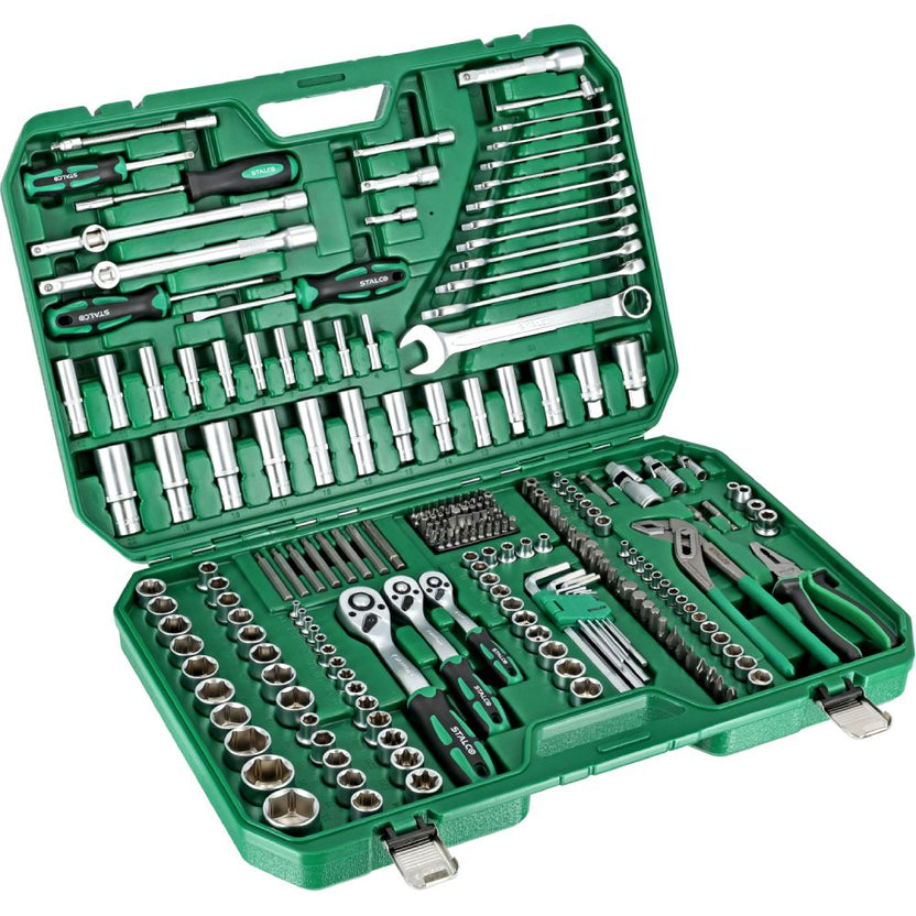 STALCO Zestaw kluczy nasadowych i narzędzi 1/4"+3/8"+1/2" (237 elem.)