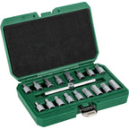 STALCO Klucze do korków spustu oleju 3/8" (18 el.)