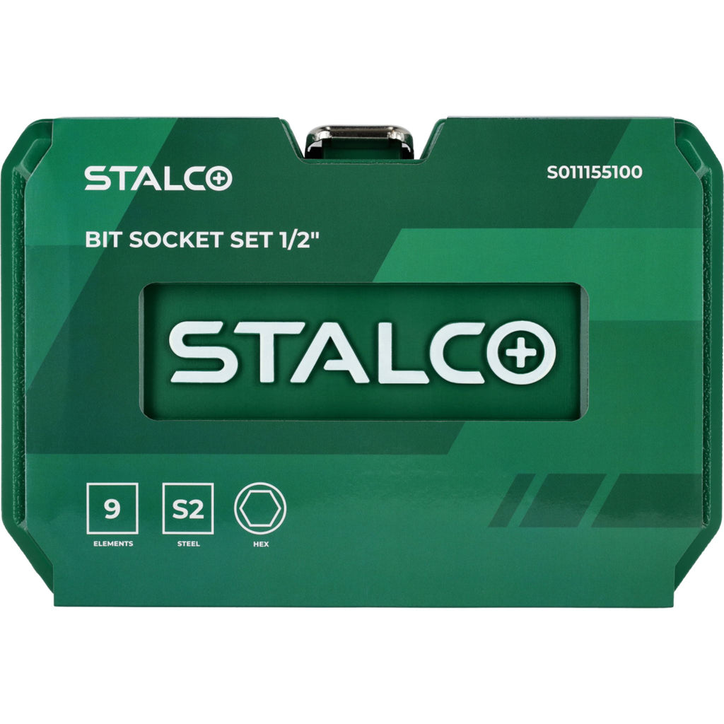 STALCO Klucze trzpieniowe sześciokątne na nasadce 100mm (9 el.)