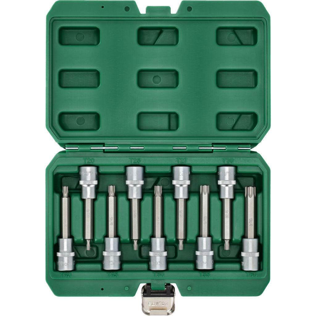 STALCO Klucze trzpieniowe Torx na nasadce 100mm (9 el.)