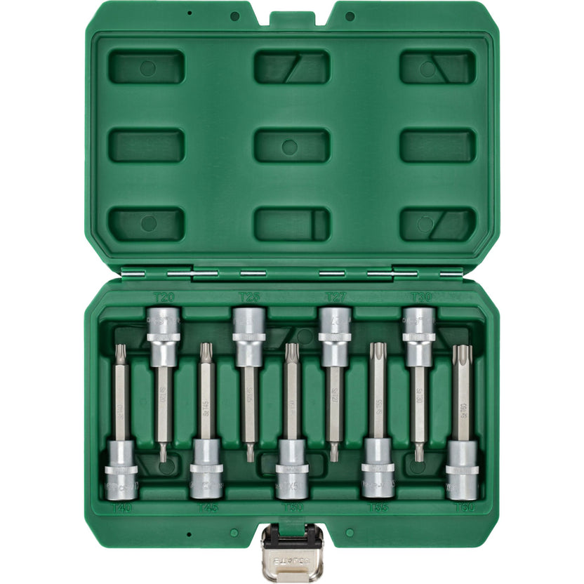 STALCO Klucze trzpieniowe Torx na nasadce 100mm (9 el.)