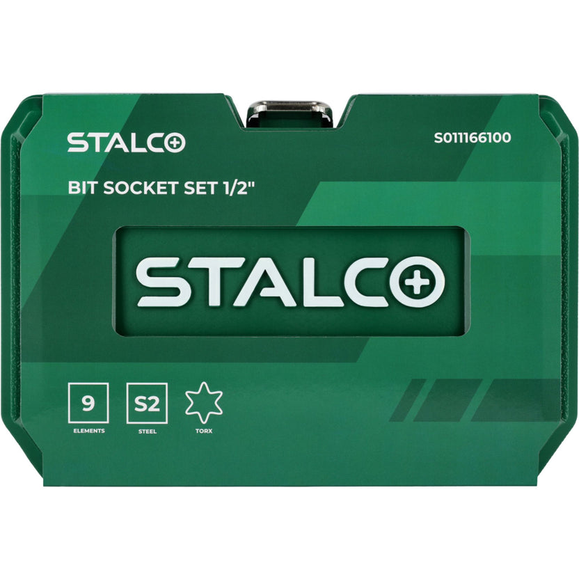 STALCO Klucze trzpieniowe Torx na nasadce 100mm (9 el.)