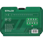STALCO Klucze trzpieniowe Torx na nasadce 100mm (9 el.)