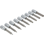 STALCO Klucze trzpieniowe Torx na nasadce 100mm (9 el.)