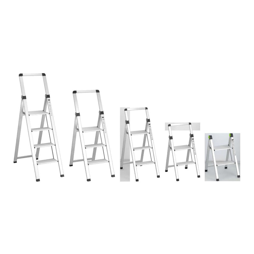 STALCO PERFECT Drabina składana MINI SLIM 2-stopnie bez uchwytu
