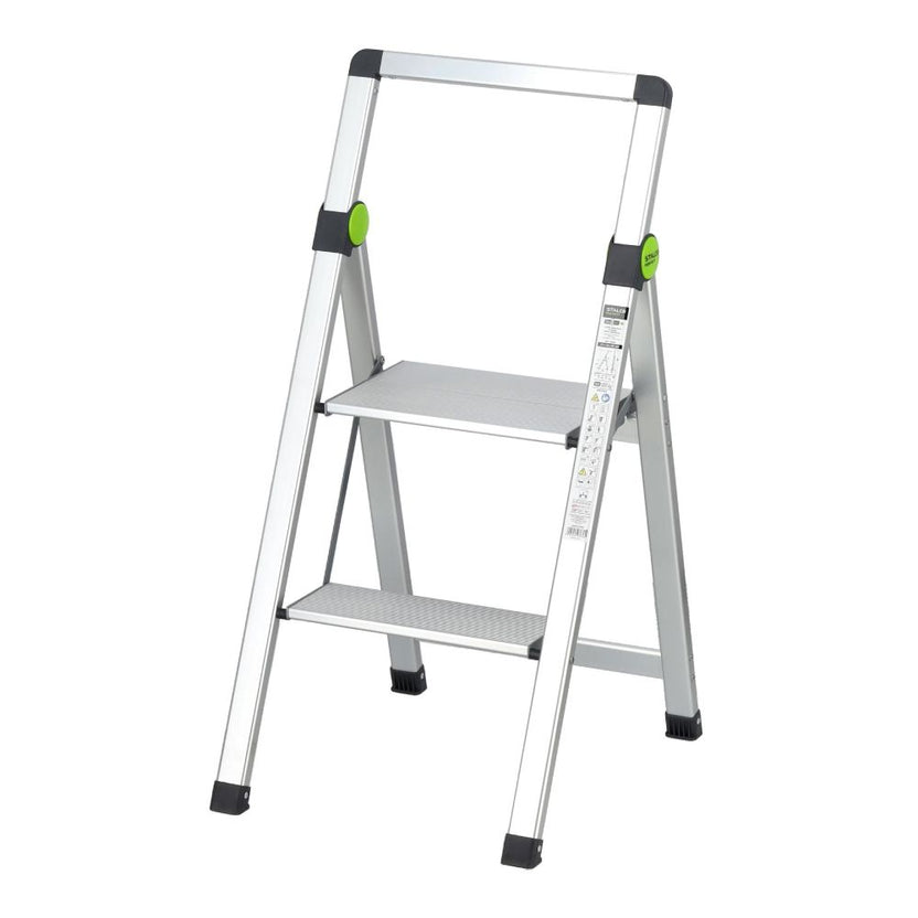 STALCO PERFECT Drabina składana MINI SLIM 2-stopnie z uchwytem