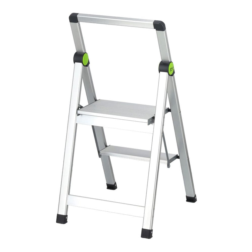 STALCO PERFECT Drabina składana MINI SLIM 2-stopnie z uchwytem