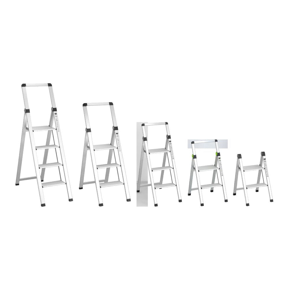 Drabina składana MINI SLIM 2-stopnie z uchwytem | STALCO PERFECT