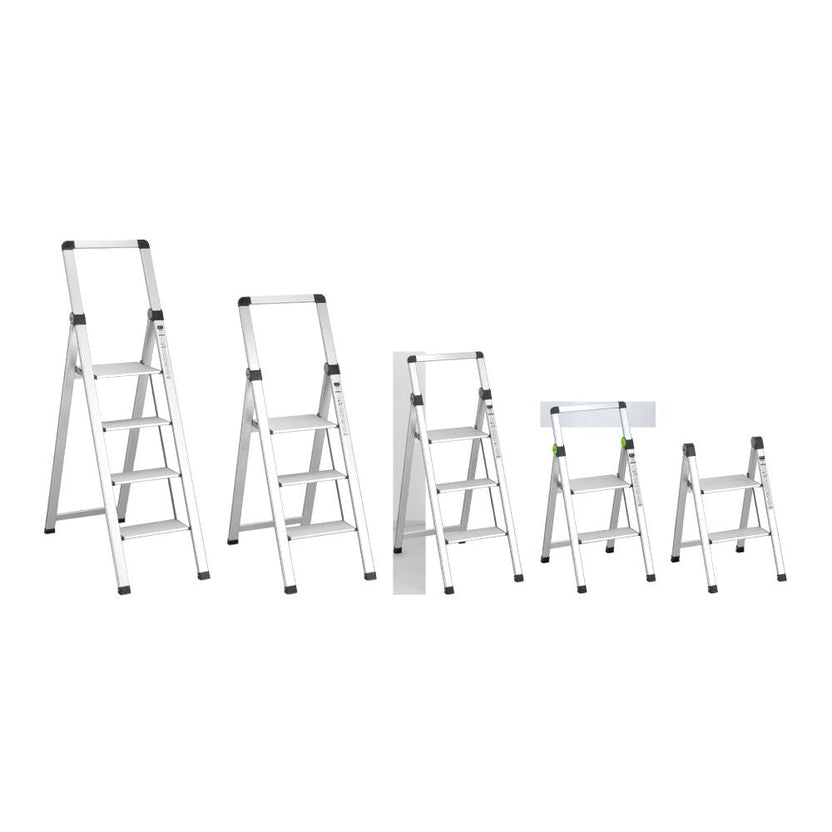 STALCO PERFECT Drabina składana MINI SLIM 2-stopnie z uchwytem