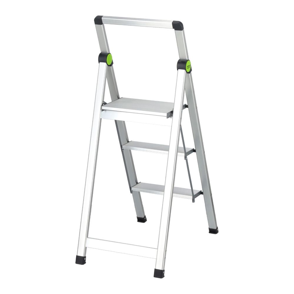 Drabina składana MINI SLIM 3-stopnie z uchwytem | STALCO PERFECT