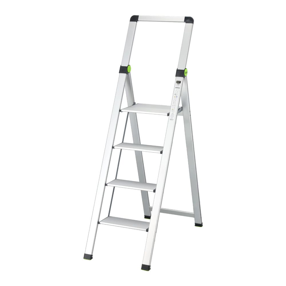 Drabina składana SLIM 4-stopnie z uchwytem | STALCO PERFECT
