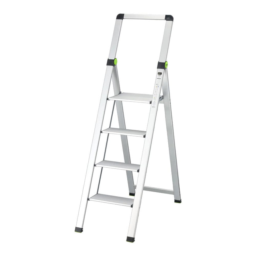 STALCO PERFECT Drabina składana SLIM 4-stopnie z uchwytem