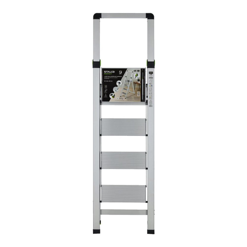 STALCO PERFECT Drabina składana SLIM 4-stopnie z uchwytem