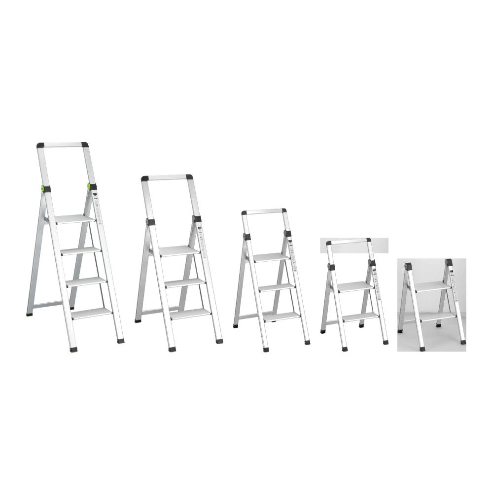 Drabina składana SLIM 4-stopnie z uchwytem | STALCO PERFECT