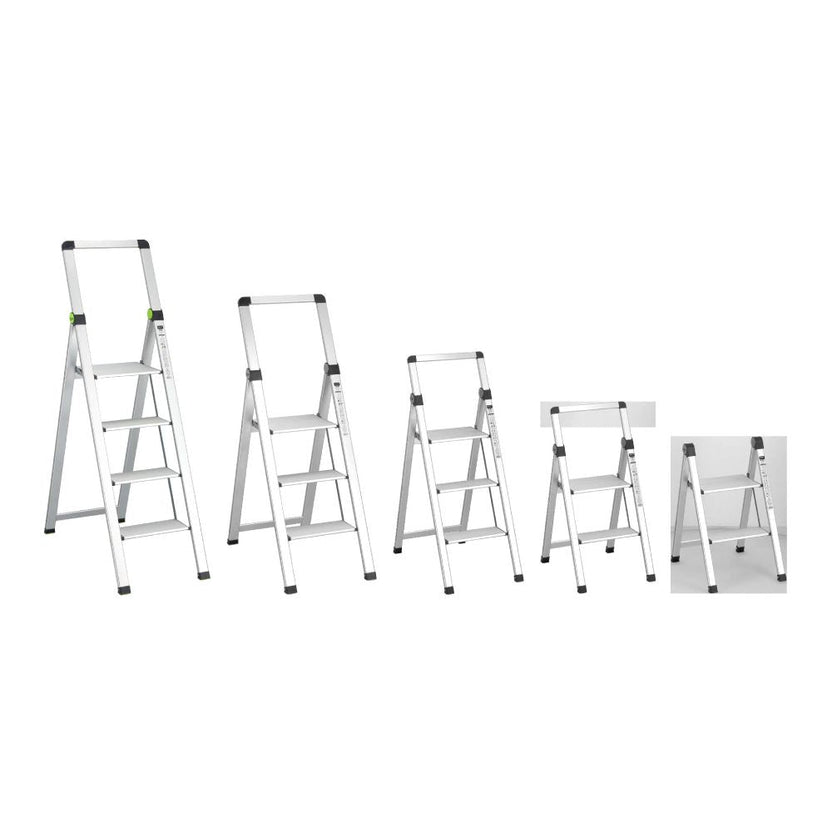 STALCO PERFECT Drabina składana SLIM 4-stopnie z uchwytem