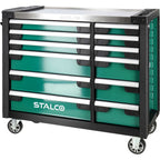 Szafka narzędziowa 12 szuflad z wyposażeniem (blat nierdzewny) | STALCO
