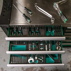 Szafka narzędziowa 12 szuflad z wyposażeniem (blat nierdzewny) | STALCO