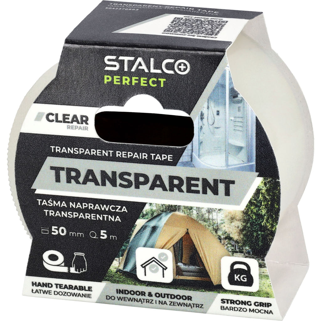 STALCO PERFECT Taśma naprawcza transparentna (50mm x 5m)