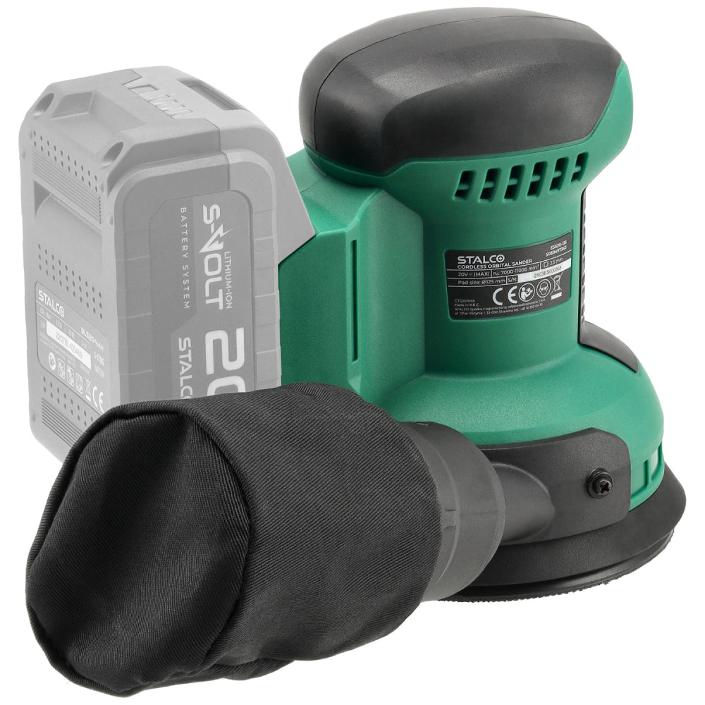 Akumulatorowa szlifierka mimośrodowa ESS20-125 | STALCO