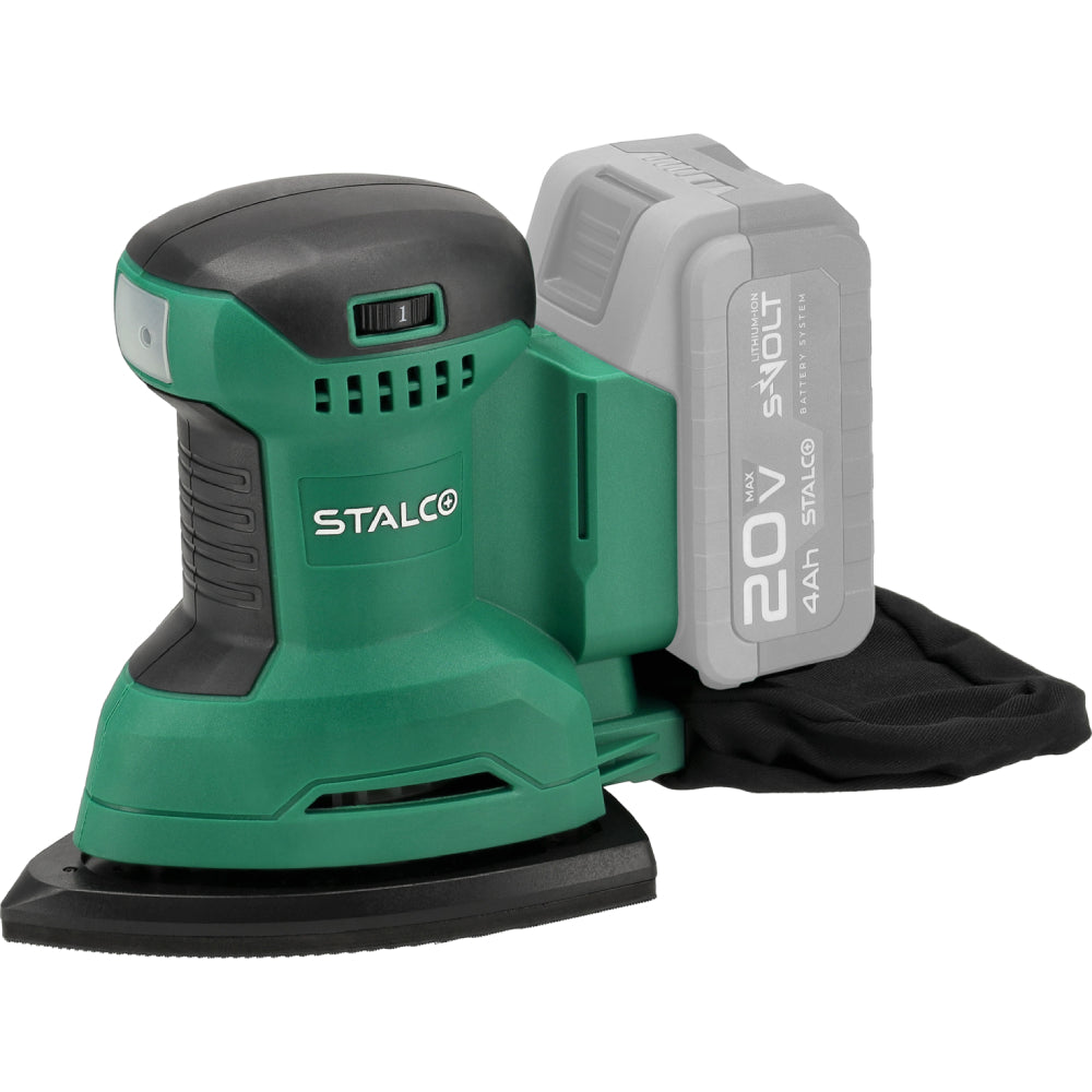 Akumulatorowa szlifierka oscylacyjna typu DELTA DSS20-140 | STALCO