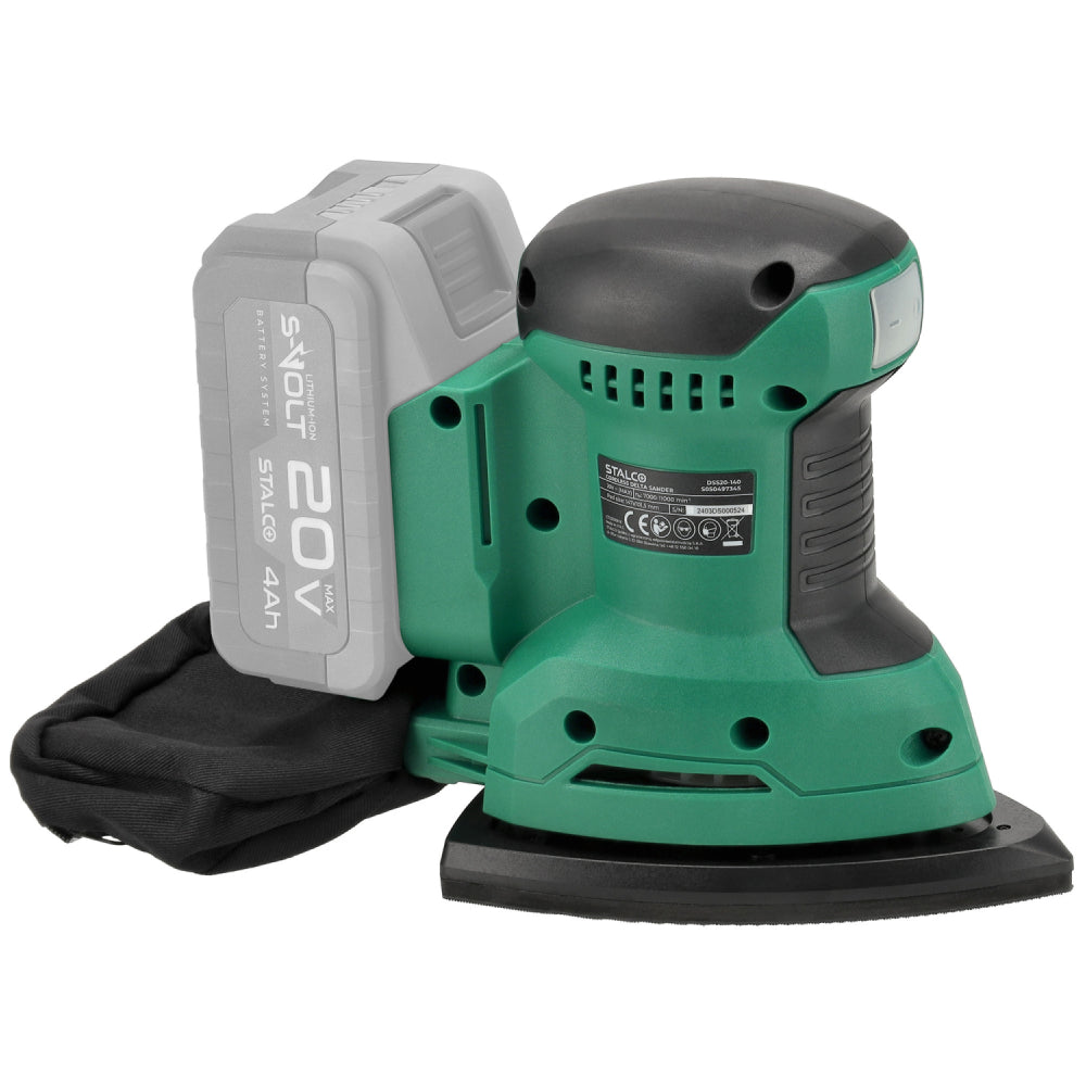 Akumulatorowa szlifierka oscylacyjna typu DELTA DSS20-140 | STALCO