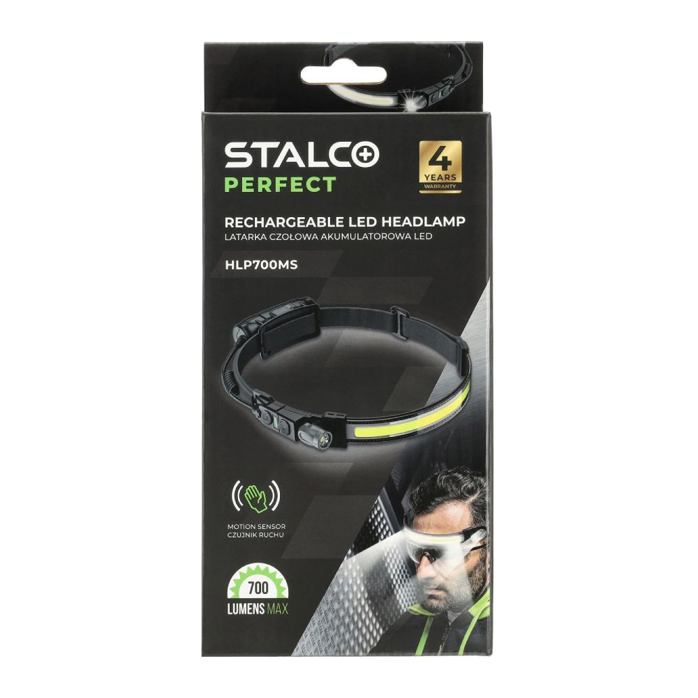 Latarka czołowa aku. LED 700 lm HLP700MS | STALCO PERFECT
