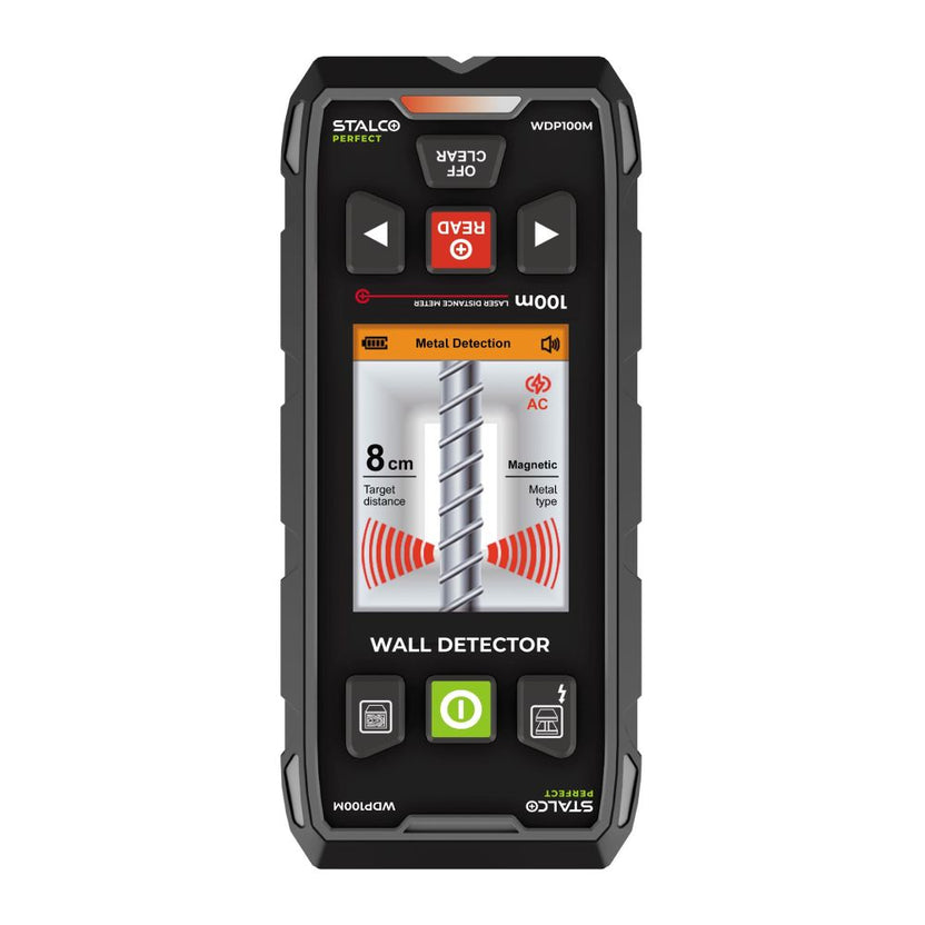 STALCO PERFECT Wielofunkcyjny detektor ścienny WDP100M 100m