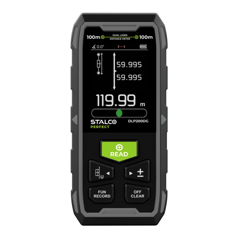 Dalmierz laserowy dwukierunkowy DLP200DG 2x100m | STALCO PERFECT