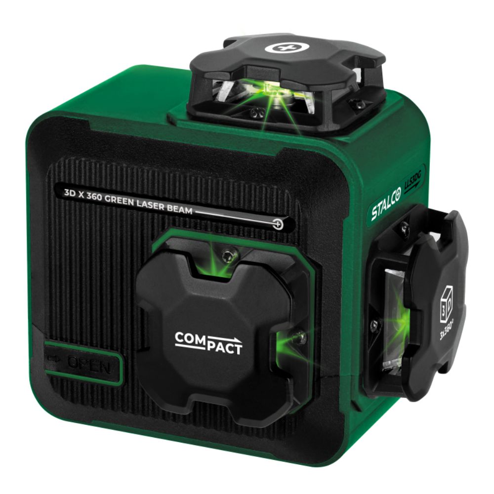 Laser krzyżowy 3D LLS3DG zielony | STALCO