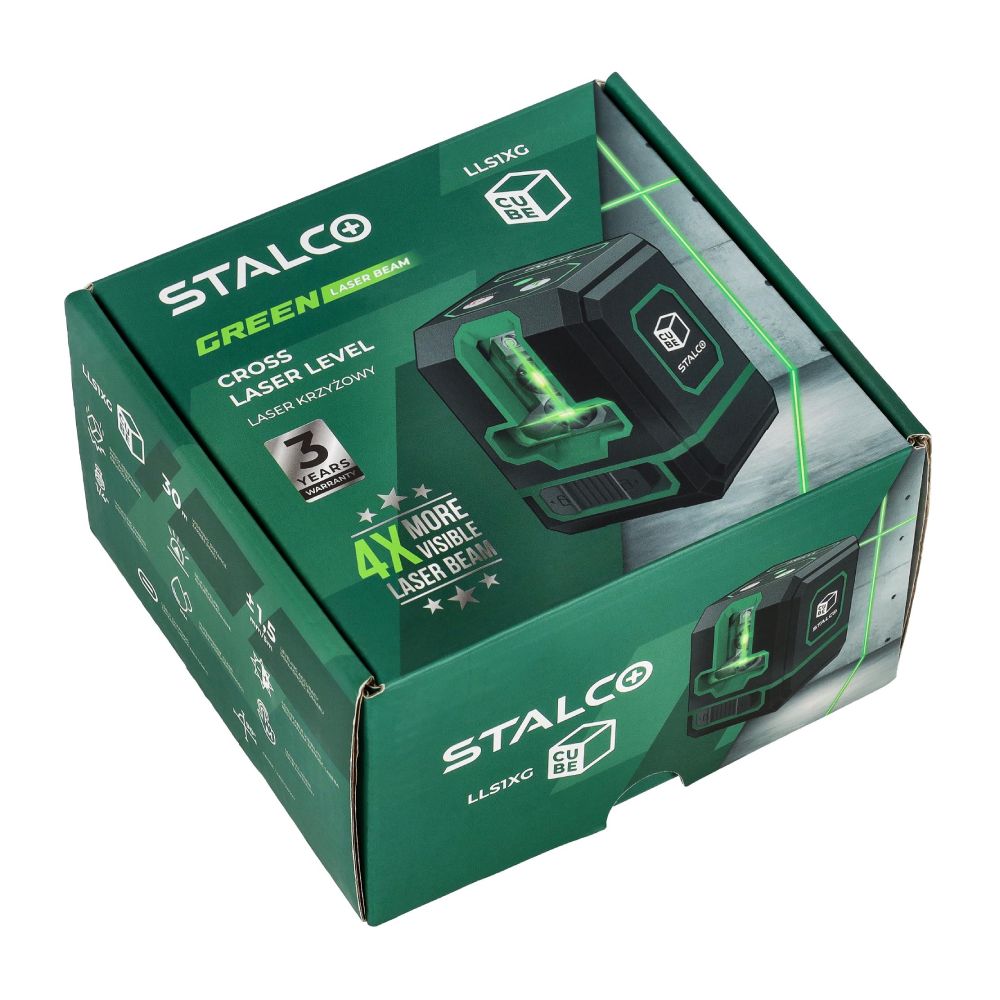 Laser krzyżowy LLS1XG zielony | STALCO