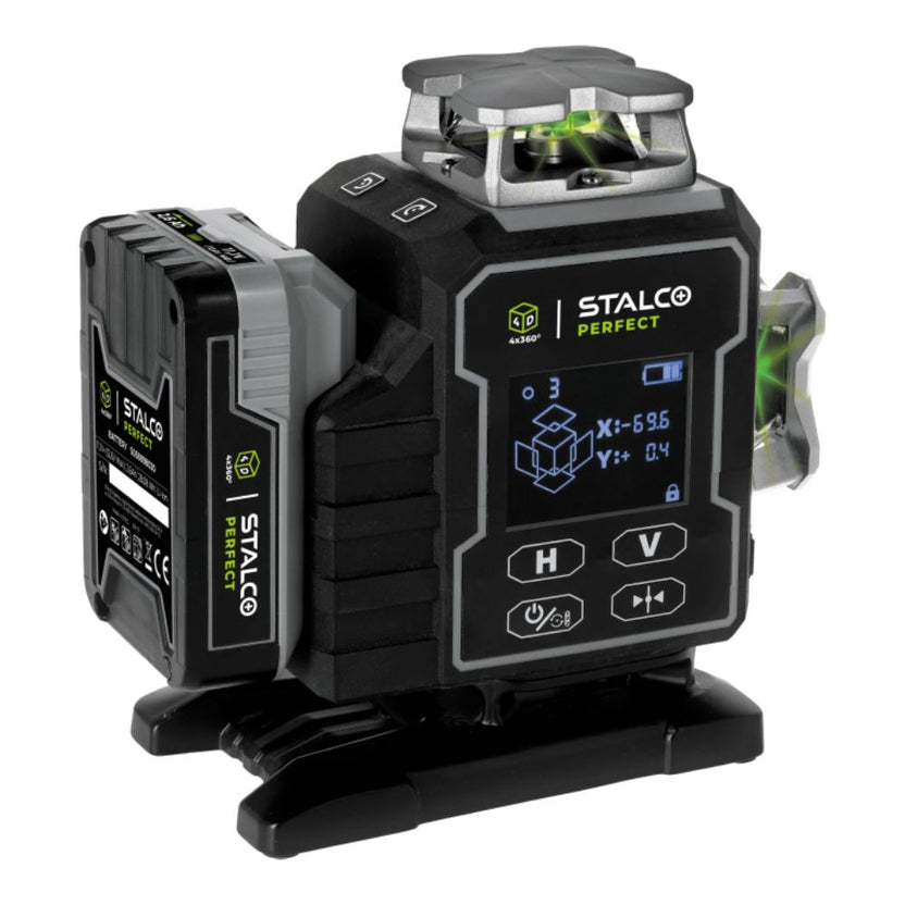 STALCO PERFECT Laser krzyżowy 4D LLP4DG zielony
