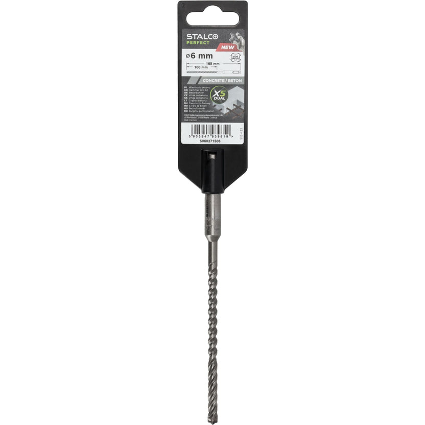 STALCO PERFECT Wiertło do betonu SDS-PLUS X5 DUAL