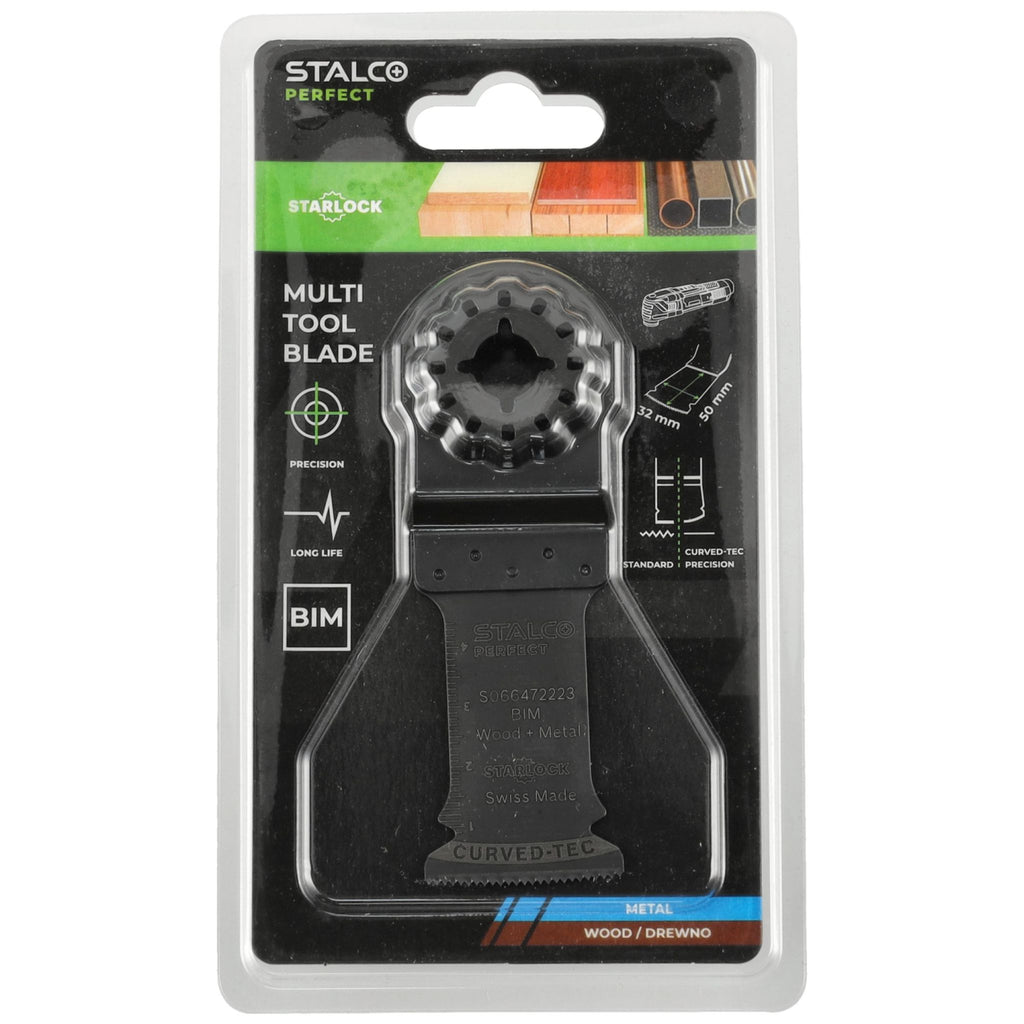 STALCO PERFECT Brzeszczot BIM-METAL/DREWNO do cięcia wgłębnego 32x50mm STARLOCK AIZ 32 APB